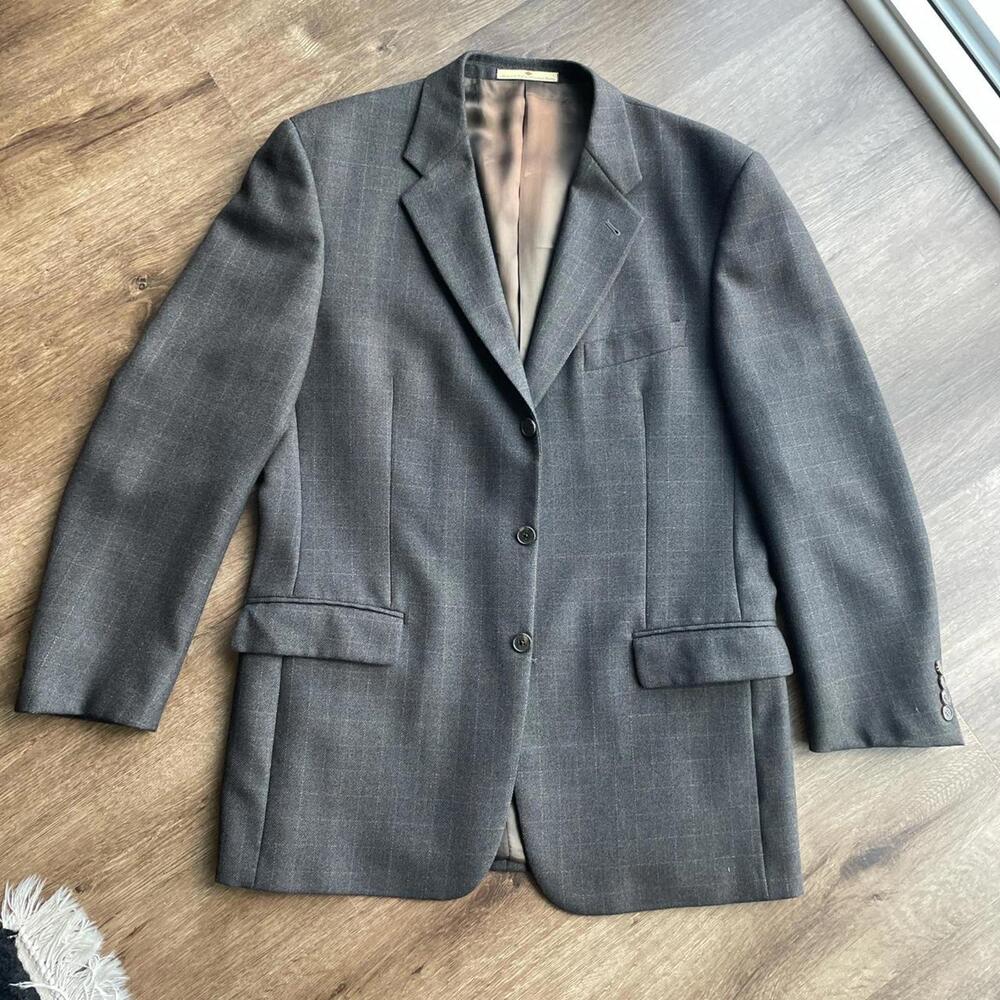 Joseph Abboud Nordstrom Suit Jacket Beautiful chocolate brown tones 100% wool VG